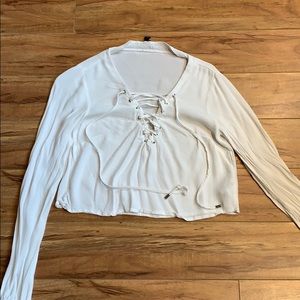 Forever 21 White Crop Top